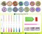 14PCS 5D Diamond Painting Hanging Ornaments – Double-Sided Mandala Diamond Art Car Ornaments, Suncatcher Wind Chimes, Crystal Gem DIY Kit for Adults, Home Decor